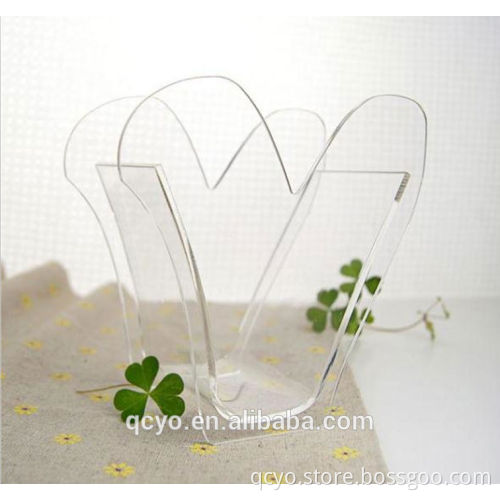 artificial flower vase! graceful acrylic transparentacrylic vase QCY-V25